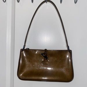 Longchamp Roseau Toggle Patent Leather Purse
